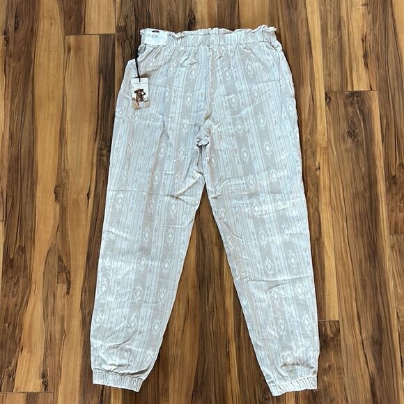 NEW Sincerely Jules Super High Rise Linen Jogger - Picture 7 of 8